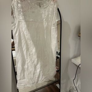 White dress with simple lace